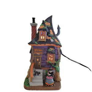 2017 Lemax Spooky Town Witches Bungalow Light Up House Halloween Village